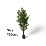 Artificial olive tree natural trunk