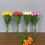 Artificial flower tulip one bundle 7 pcs