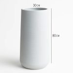 Plastic pot for artificial and natural plant flowers