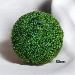 Artificial green round ball