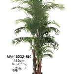 Artificial palm tree 5 trunks