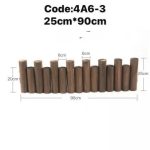 Wooden garden border fance
