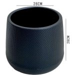 Plastic pot for artificial and natural plant, flowers